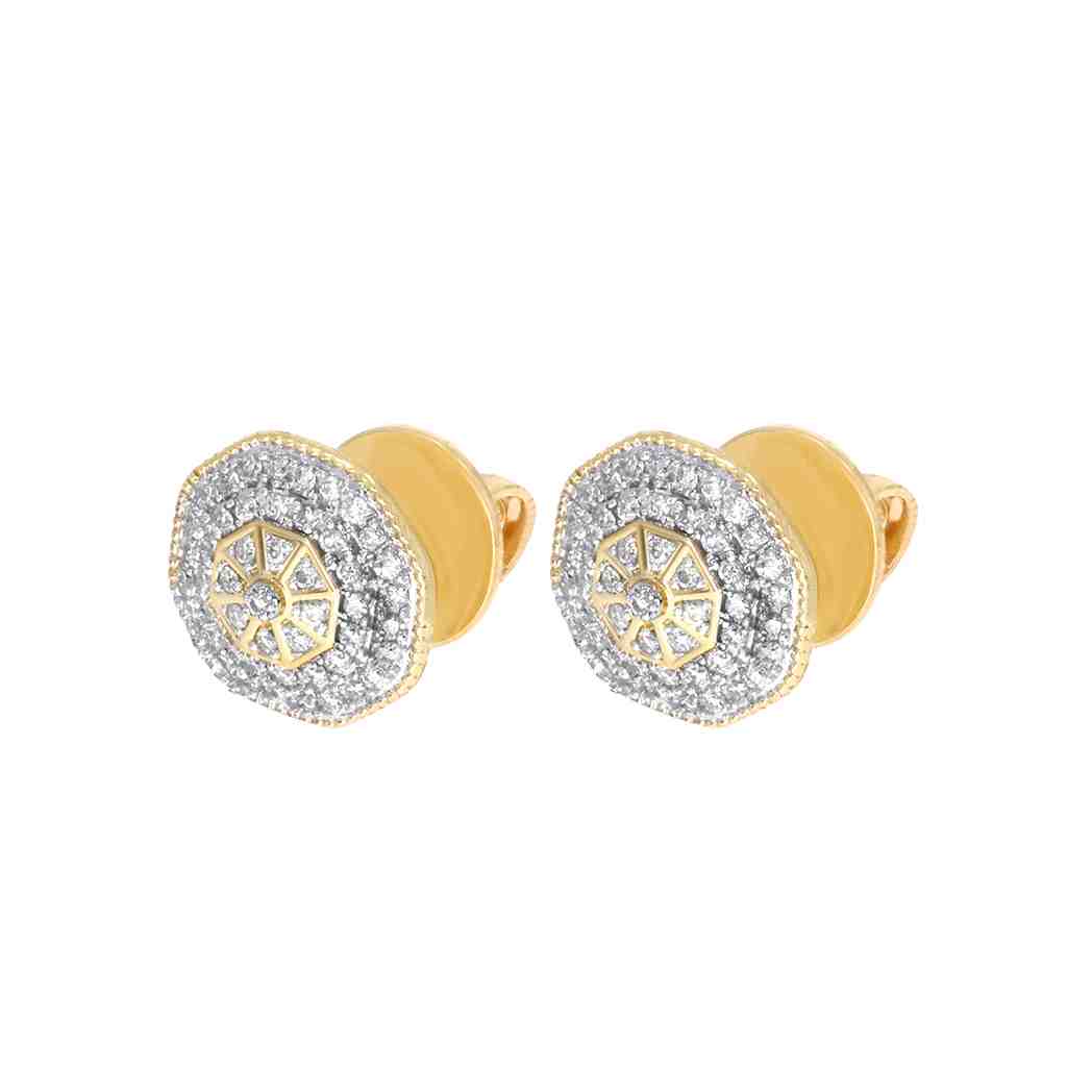 Hexagon Frame Stud Earring ER21423A